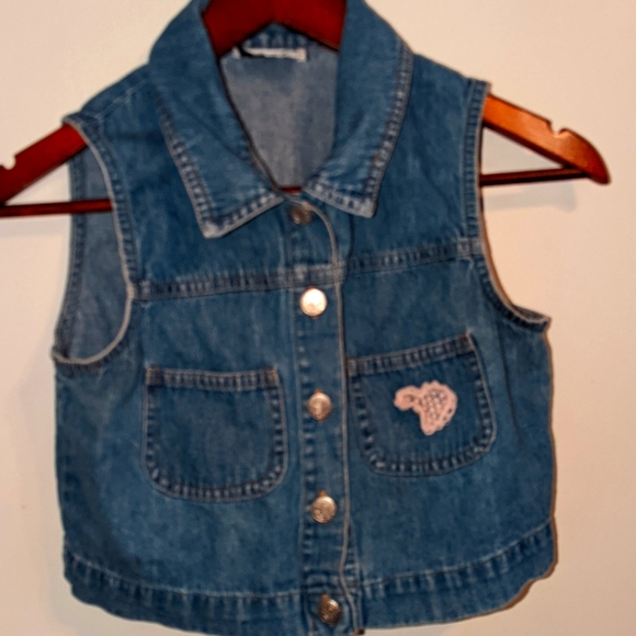 Amy byer Crop top jean vest - Picture 2 of 4
